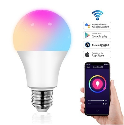 80lm/w 램프 빛 효율 Tuya 응용 프로그램 제어 Wi-Fi와 함께 스마트 LED 전구