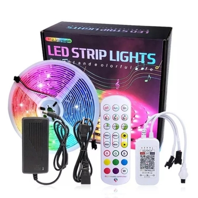 80 CRI 5m 10m 20m 와이파이 스마트 LED 스트립 라이트 앱 리모컨 RGB 환경 조명