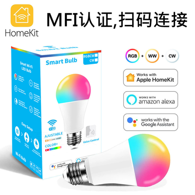 2835SMD LED 칩 Wi-Fi RGB LED 전구 Tuya 앱 제어 및 디밍 기능