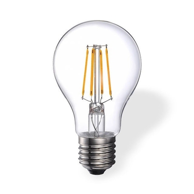 유리 덮개 A60 LED 필라멘트 램프 라이트 E27 베이스 타입 4w6w8ww 에디슨 LED 전구