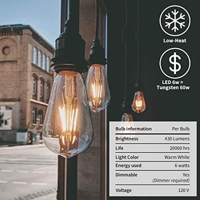 장수 6W 디머블 LED 필라멘트 전구