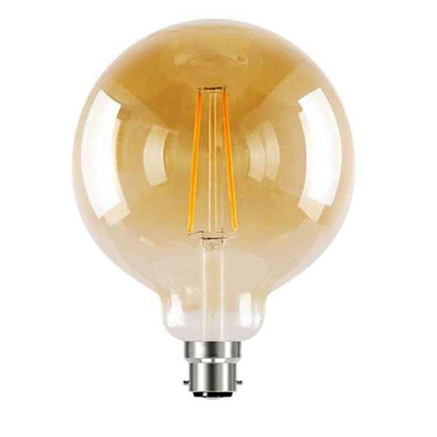 110 lm/w E26 E27 9W G125 G95 디밍 기능과 앰버 글래스를 가진 LED 필라멘트 전구